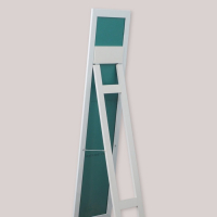 Зеркало "Белое" 45х160 см, напольное, ширина рамы 55мм Зеркало "Белое" 45х160 см, напольное, ширина рамы 55мм