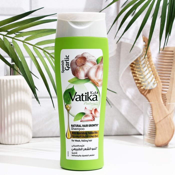 Шампунь для волос Dabur VATIKA GARLIC для ломких и выпадающих волос, 400 мл Шампунь для волос Dabur VATIKA GARLIC для ломких и выпадающих волос, 400 мл