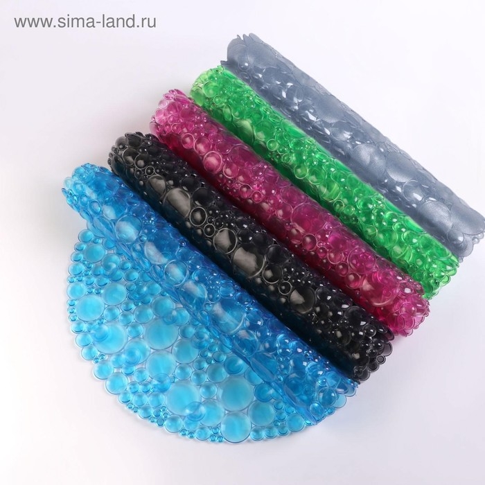 Коврик противоскользящий в ванну на присосках Доляна «Шампанское», 36×68 см, цвет МИКС Коврик противоскользящий в ванну на присосках Доляна «Шампанское», 36×68 см, цвет МИКС