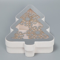 Коробка подарочная &laquo;Ёлка&raquo;, 23 х 13 х 5 см, Новый год