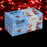 Гирлянда &laquo;Нить&raquo; 10 м, IP20, белая нить, 100 LED, свечение красное, 8 режимов, 220 В