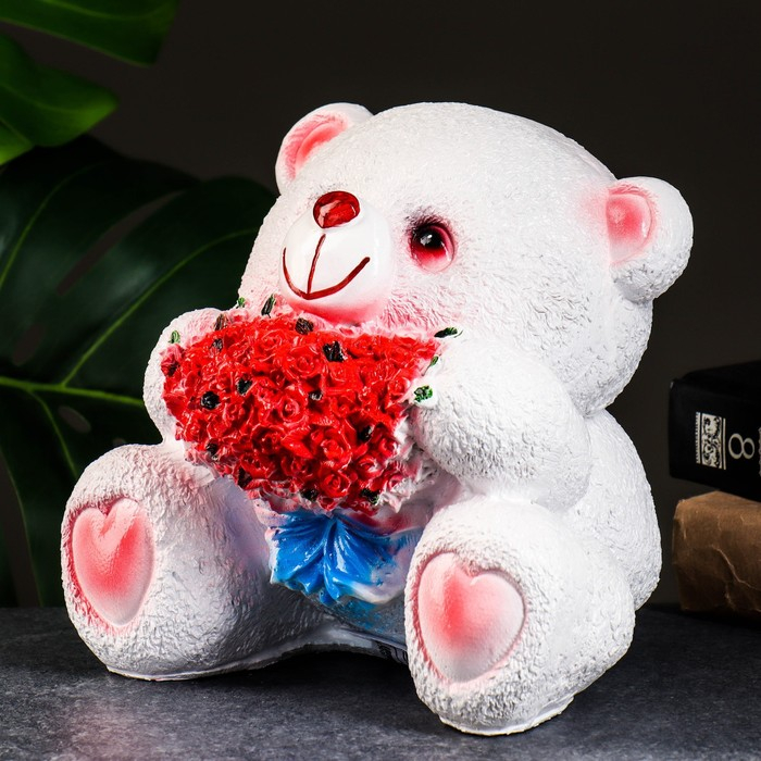 Копилка Копилка "Мишка с букетом" 20х20см