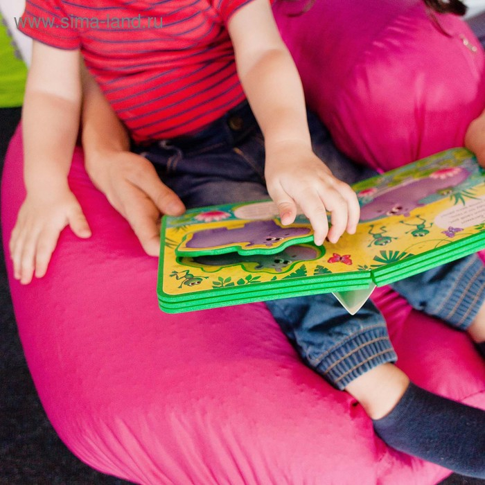 Книжка с мягкими пазлами EVA &laquo;Джунгли&raquo;, 12 стр.