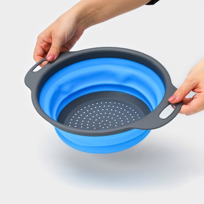 Дуршлаг складной Доляна «Компакт», 29,5×23,8×9 см, цвет МИКС Дуршлаг складной Доляна «Компакт», 29,5×23,8×9 см, цвет МИКС