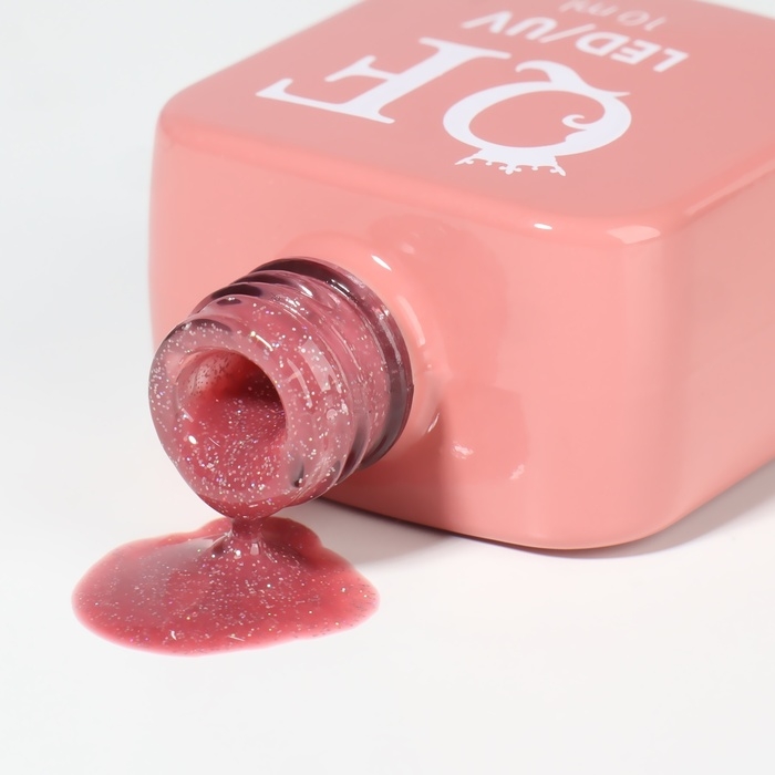 Гель лак для ногтей &laquo;NUDE COLOR GLOW&raquo;, 3-х фазный, 10 мл, LED/UV, цвет розовый (26)