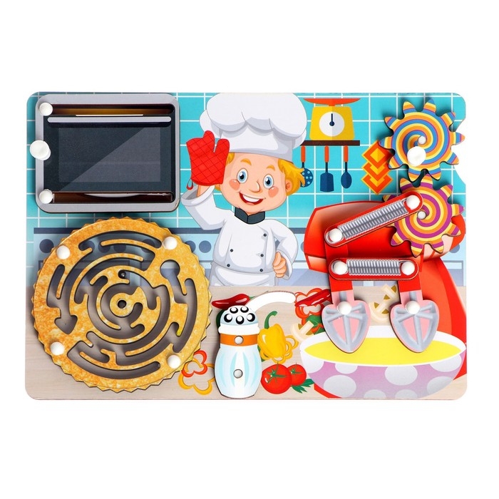 Бизиборд - обучающая доска «Пекарь» Бизиборд - обучающая доска «Пекарь»