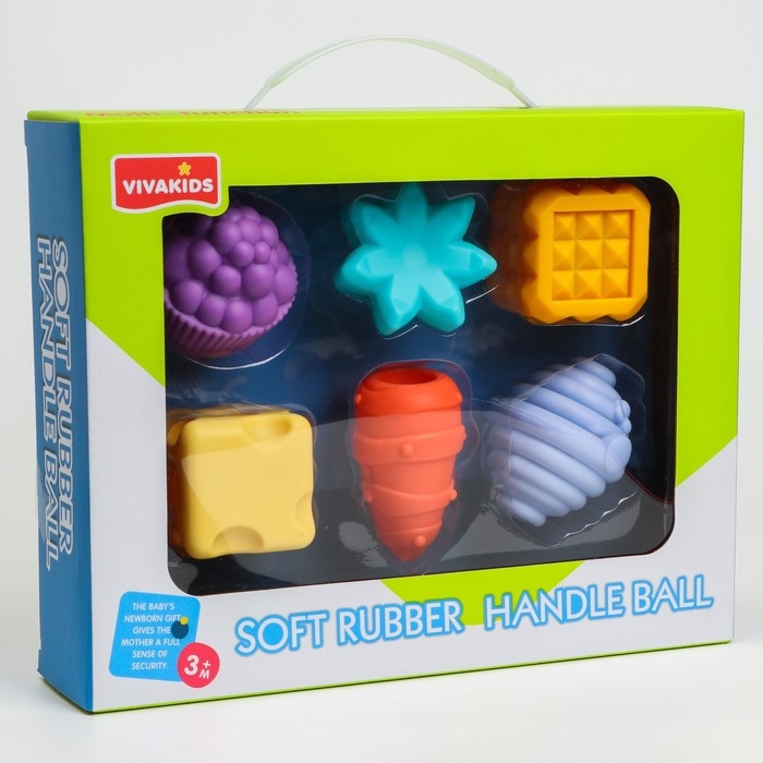 Набор развивающих игрушек &laquo;Тактильные мячики&raquo;, 6шт