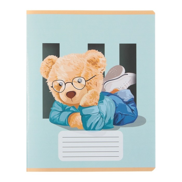 Комплект тетрадей из 10 штук, 18 листов в линию Calligrata Комплект тетрадей из 10 штук, 18 листов в линию Calligrata "Мишки", обложка мелованная бумага, ВД-лак, блок офсет, 5 видов по 2 штуки