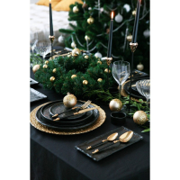 Блюдо фарфоровое для подачи Magistro Pietra lunare, 30×10 см, цвет чёрный Блюдо фарфоровое для подачи Magistro Pietra lunare, 30×10 см, цвет чёрный