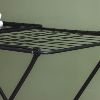 Сушилка для белья напольная складная, рабочая длина 20 м, высота от пола 95 см, ширина 54 см, цвет чёрный