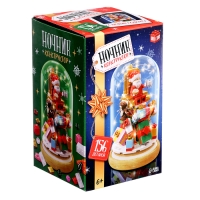 Конструктор блочный ночник «Дед Мороз», 156 деталей, с гирляндой Конструктор блочный ночник «Дед Мороз», 156 деталей, с гирляндой