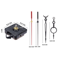 Часовой механизм «Соломон-39. Солнце и луна», плавный ход, шток 16 мм, стрелки 69/96/99 мм Часовой механизм «Соломон-39. Солнце и луна», плавный ход, шток 16 мм, стрелки 69/96/99 мм