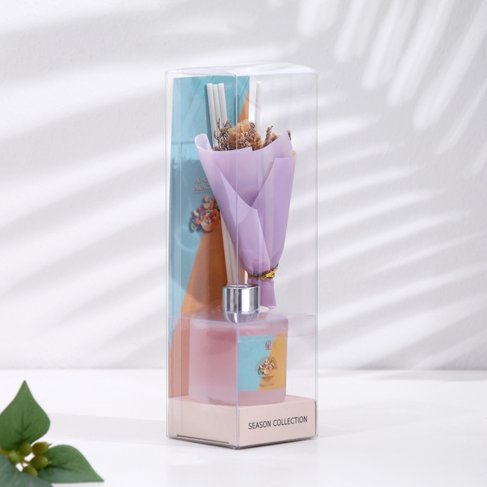 Диффузор ароматический с букетом Диффузор ароматический с букетом "Flamingo", 50 мл, тропические фрукты, "Богатство Аромата"