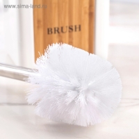 Ёрш для унитаза с подставкой &laquo;Стиль&raquo;, 400 мл, 12&times;10&times;36 см, цвет белый