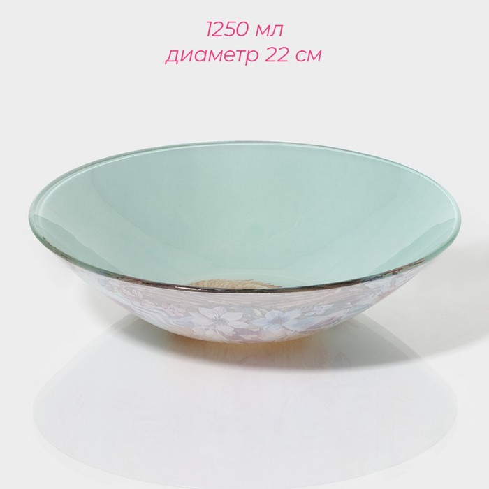 Набор тарелок стеклянных Доляна &laquo;Кролик&raquo;, 19 предметов: 6 десертных тарелок, 6 обеденных тарелок, 6 мисок, салатник