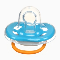 Набор: Соска - пустышка с держателем «Пингвин», анатомическая +6 мес, цвет голубой Набор: Соска - пустышка с держателем «Пингвин», анатомическая +6 мес, цвет голубой