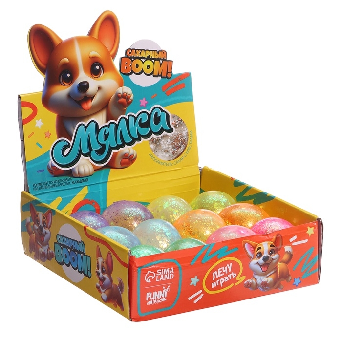 Антистресс сквиш мялка «Мячик», сахарный бум МИКС Антистресс сквиш мялка «Мячик», сахарный бум МИКС