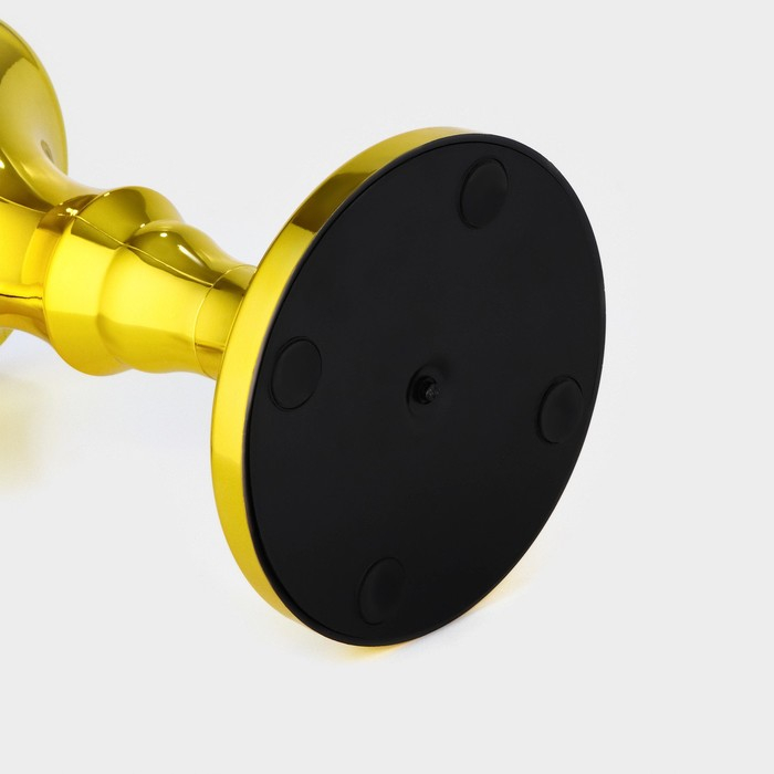 Башня пивная &laquo;Петронас&raquo;, 3 л, колба с подсветкой, 2 батарейки, цвет золотой