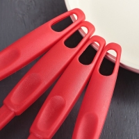 Набор кухонных принадлежностей Доляна &laquo;Радуга&raquo;, 30 см, 4 предмета, цвет красный