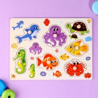 Рамка-вкладыш «Подбери картинку. Морские обитатели» Рамка-вкладыш «Подбери картинку. Морские обитатели»