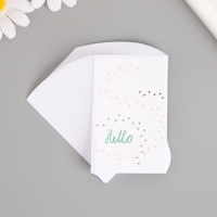 Наклейка бумага "Привет. Птичьи следы" набор 50 шт 8х5 см Наклейка бумага "Привет. Птичьи следы" набор 50 шт 8х5 см