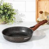 Сковорода Granit ultra, d=22 см, съёмная ручка, антипригарное покрытие, цвет чёрный, ручки МИКС Сковорода Granit ultra, d=22 см, съёмная ручка, антипригарное покрытие, цвет чёрный, ручки МИКС