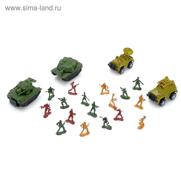 Набор солдатиков &laquo;Автоштурм&raquo;, с техникой