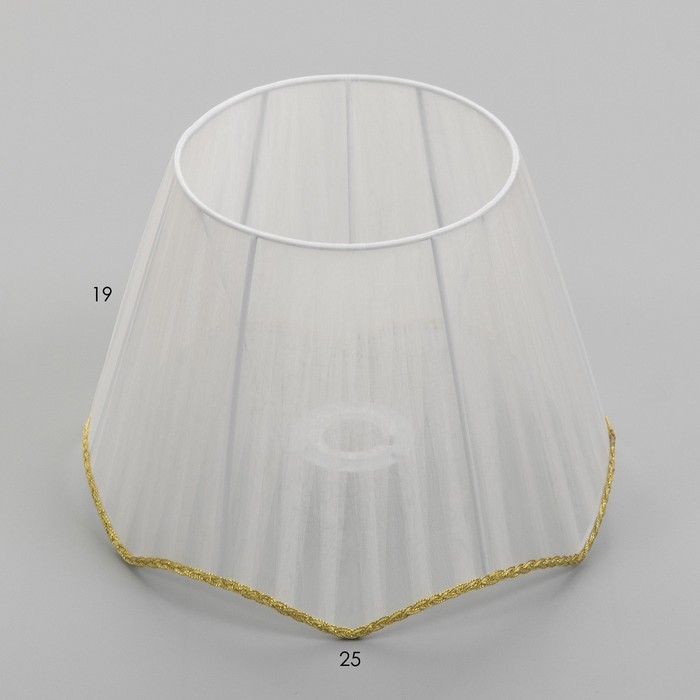 Абажур Абажур "Буржуа" белый Е27/Е14 25х25х19 см