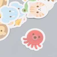 Наклейки для творчества "Зверята-кругляши" набор 45 шт 4,4х4,4х1,1 см Наклейки для творчества "Зверята-кругляши" набор 45 шт 4,4х4,4х1,1 см