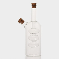 Бутылка стеклянная для соуса и масла 2 в 1 &laquo;Фьюжн&raquo;, 250/100 мл, 8&times;6&times;20 см