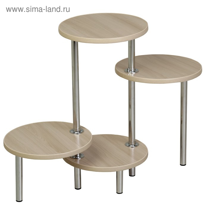 Полка для цветов Сандра, 320х620х800, Ясень шимо светлый Полка для цветов Сандра, 320х620х800, Ясень шимо светлый