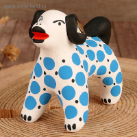 Дымковская игрушка "Собака синяя" 7 см Дымковская игрушка "Собака синяя" 7 см