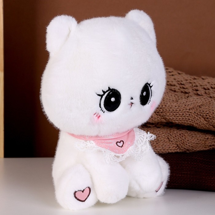 Мягкая игрушка &laquo;Котик&raquo;, 23 см, цвет белый