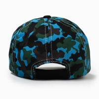 Кепка детская MINAKU "Камуфляж" цвет зелёный-голубой, размер 44-46 Кепка детская MINAKU "Камуфляж" цвет зелёный-голубой, размер 44-46