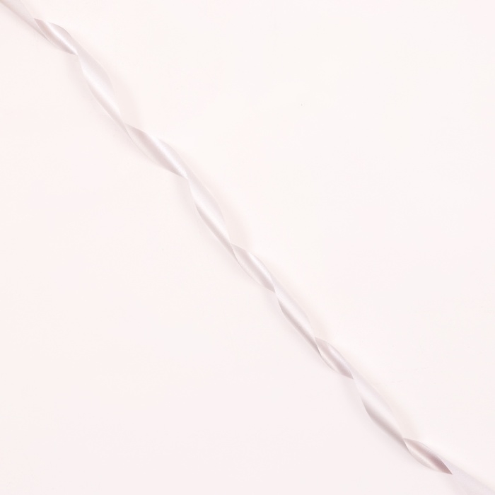 Лента для декора и подарков "Базовая", 1,2см х 45м, серебряная