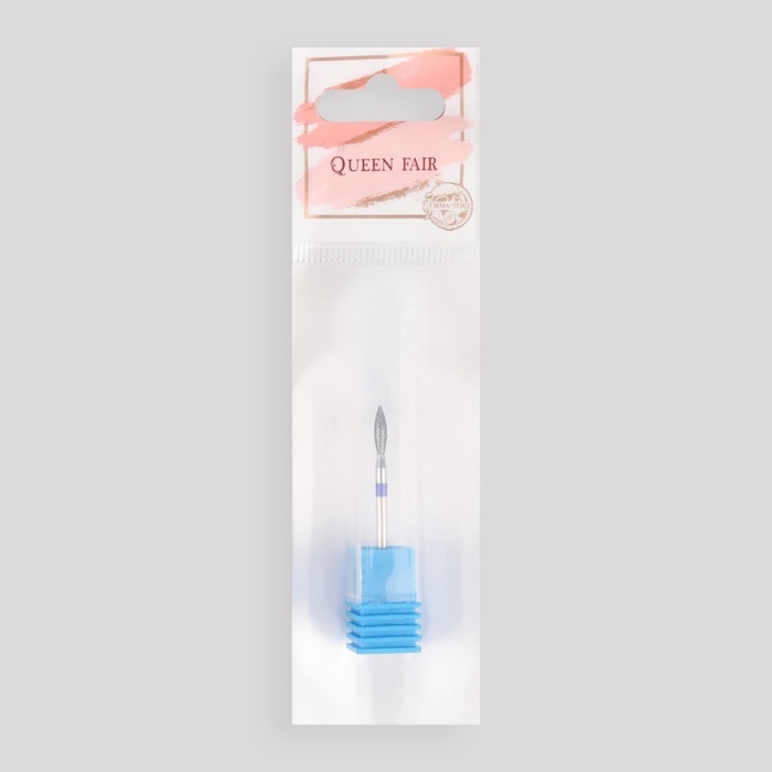 Фреза алмазная для маникюра «Пламя», средняя зернистость, 2,7 × 8 мм, в пластиковом футляре Фреза алмазная для маникюра «Пламя», средняя зернистость, 2,7 × 8 мм, в пластиковом футляре