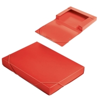 Папка-короб на резинке А4, 700 мкм, корешок 40 мм, Calligrata, пластик, красная, до 300 листов Папка-короб на резинке А4, 700 мкм, корешок 40 мм, Calligrata, пластик, красная, до 300 листов