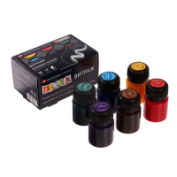 Набор витражных красок по стеклу Decola, 6 цветов х 20 мл, 42411064 Набор витражных красок по стеклу Decola, 6 цветов х 20 мл, 42411064