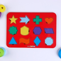 Рамка-вкладыш М. Монтессори &laquo;Геометрические фигуры 3&raquo;