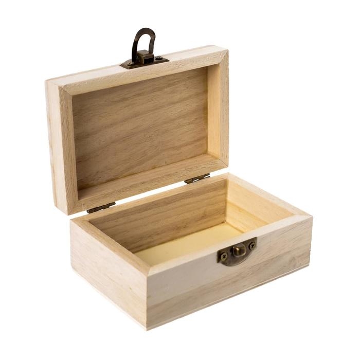 Шкатулка дерево для росписи Шкатулка дерево для росписи "Прямоугольная" 7,4х11,5хх4,7 см