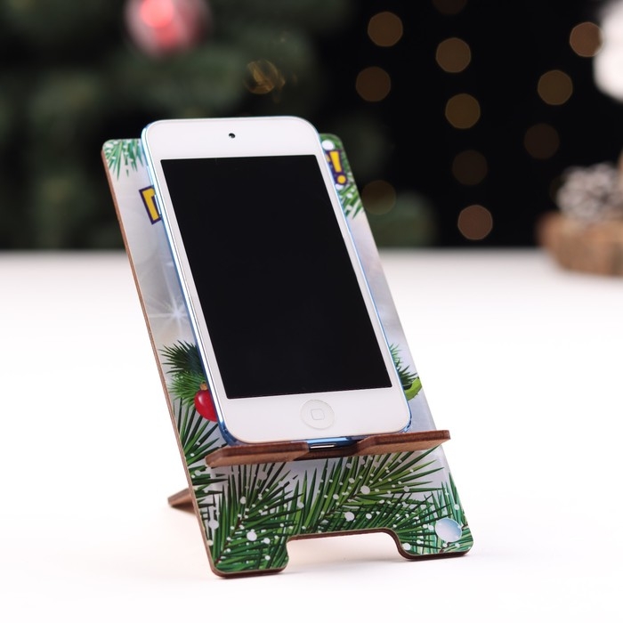 Подставка под телефон Подставка под телефон "Новый Год без забот!" символ года, подарки