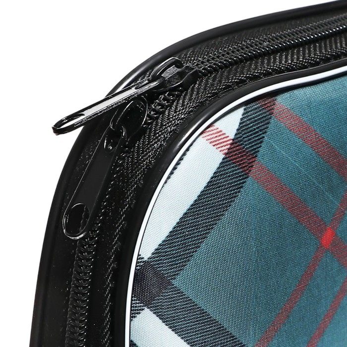 Папка для чертежей и рисунков А3, 470 х 350 х 20 мм, с ручками, текстильная, Calligrata "Клетка"