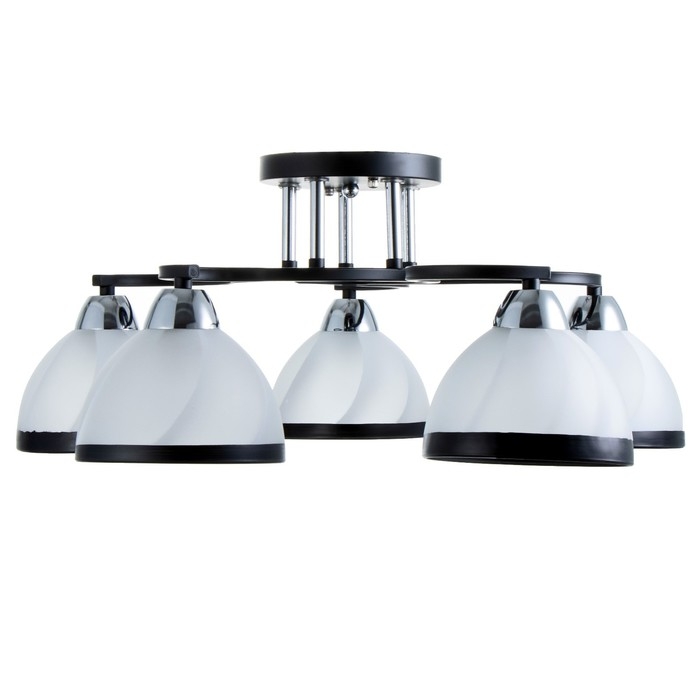 Люстра "Ариса" 5хЕ27 40Вт чёрный 56х56х22 см BayerLux