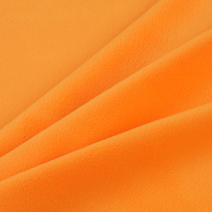 Лоскут для рукоделия, плюш, оранжевый, 50 &times; 50 см