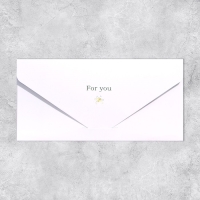 Конверт подарочный For you, софт тач, тиснение, 19 &times; 9,2 см