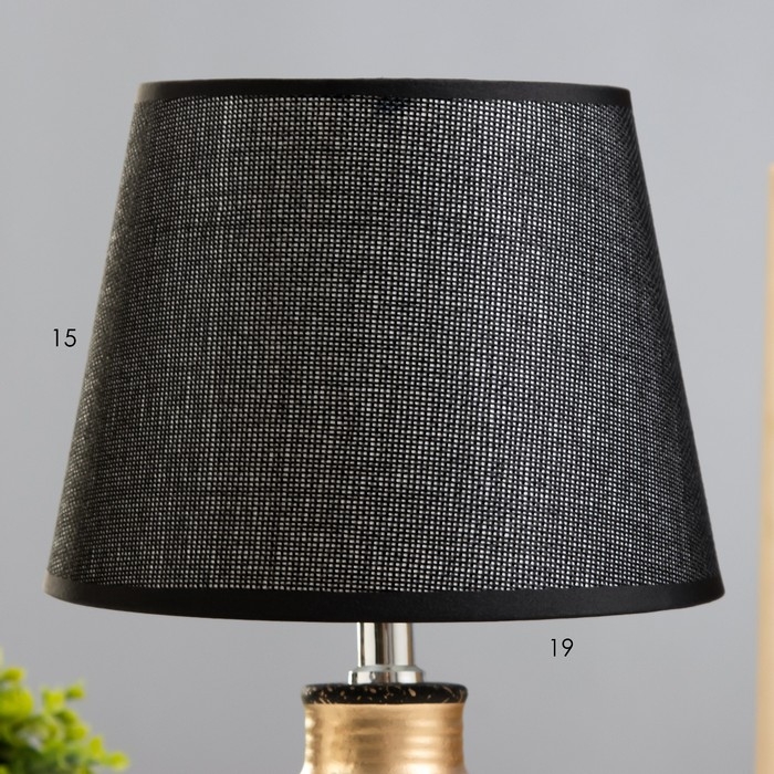 Настольная лампа Настольная лампа "Барил" 1хE14 черный 20х20х31 см RISALUX