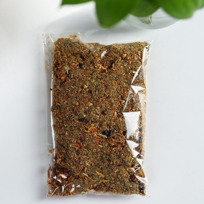 Ягодно-травяной чай &laquo;Медовый&raquo;: цветы липы, шиповник, лист малины, цветочная пыльца, прополис, цветы календулы, 50 г.