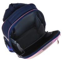 Рюкзак каркасный школьный, 37 х 28 х 19 см, Calligrata Вольт "Пушистик"