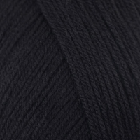 Пряжа "Детская новинка" 100% акрил 200м/50гр (02-Черный)