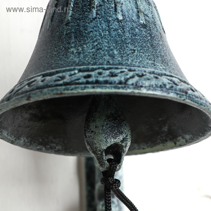 Колокол сувенирный чугун "Узорный" 30х28х12,5 см